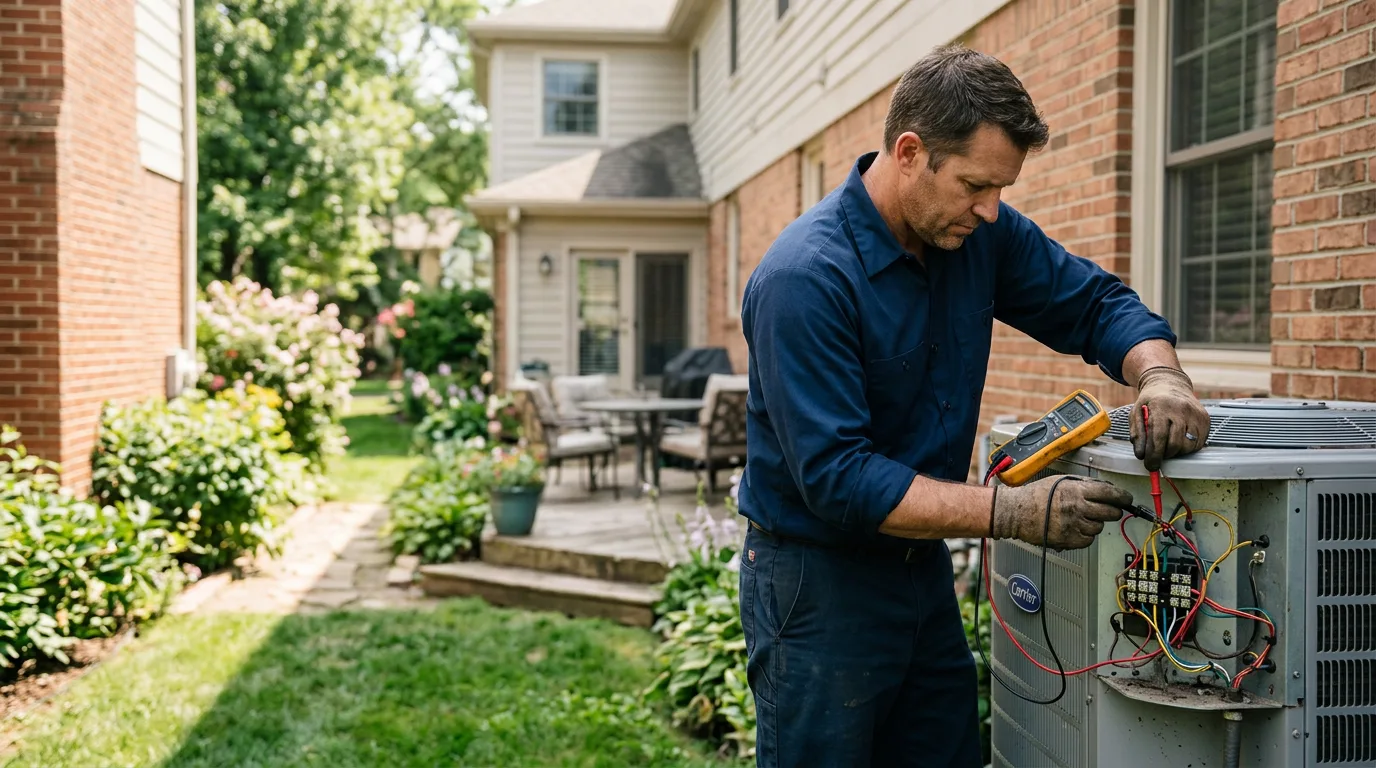 HVAC technician working near Bear Creek, WI